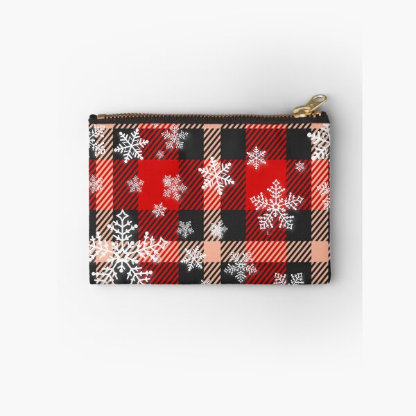 Item preview, Snowflakes on Red Black Winter Buffalo Plaid Christmas designed and sold by marcek.