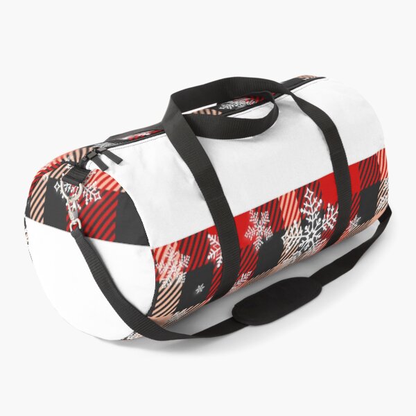 Item preview, Snowflakes on Red Black Winter Buffalo Plaid Christmas designed and sold by marcek.