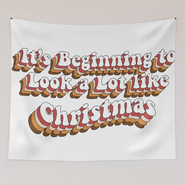 Item preview, It's Beginning to Look a Lot like Christmas Quote designed and sold by Rodrigo Ledesma.