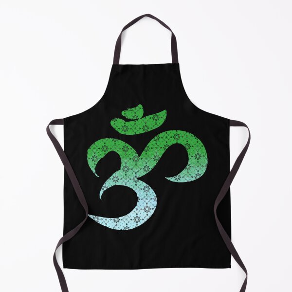 Item preview, Blue green gradient Aum sign designed and sold by orangerinka.