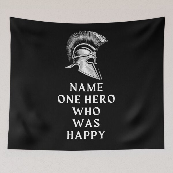 Item preview, Name one hero who was happy, the song of achilles designed and sold by Bookish Dragon.