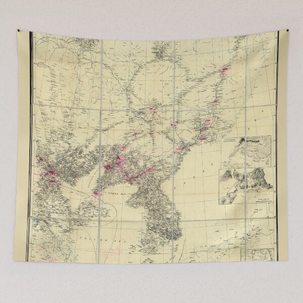 Item preview, Map of Korea and Manchuria (1904) designed and sold by allhistory.