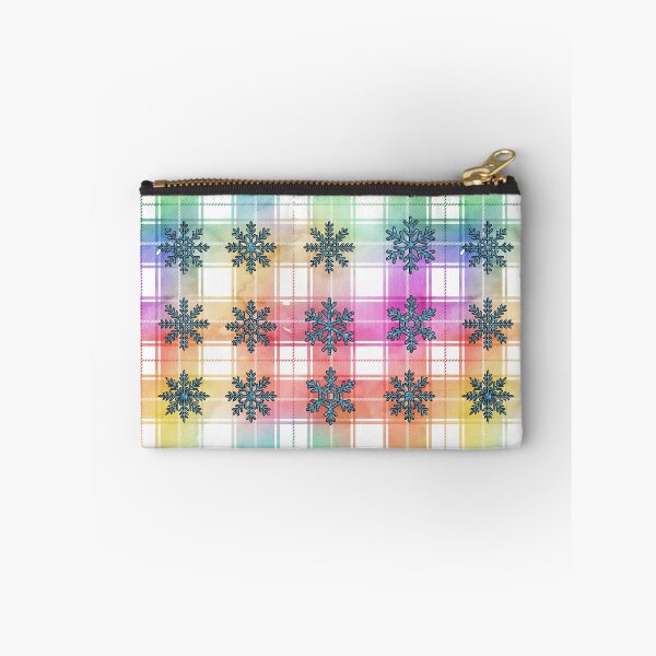 Item preview, Colorful Christmas Plaid Snowflakes patterns designed and sold by NiAArtland.
