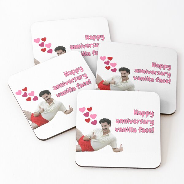 Item preview, Borat, happy anniversary vanilla face designed and sold by avit1.