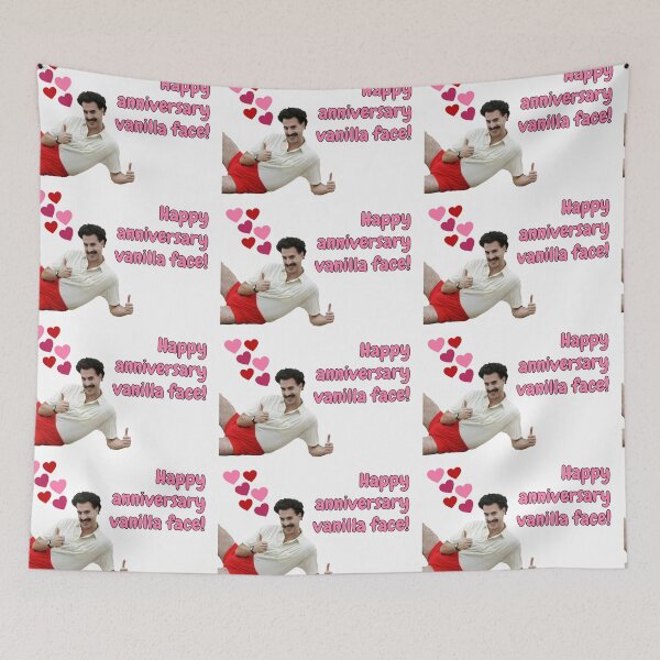 Item preview, Borat, happy anniversary vanilla face designed and sold by avit1.