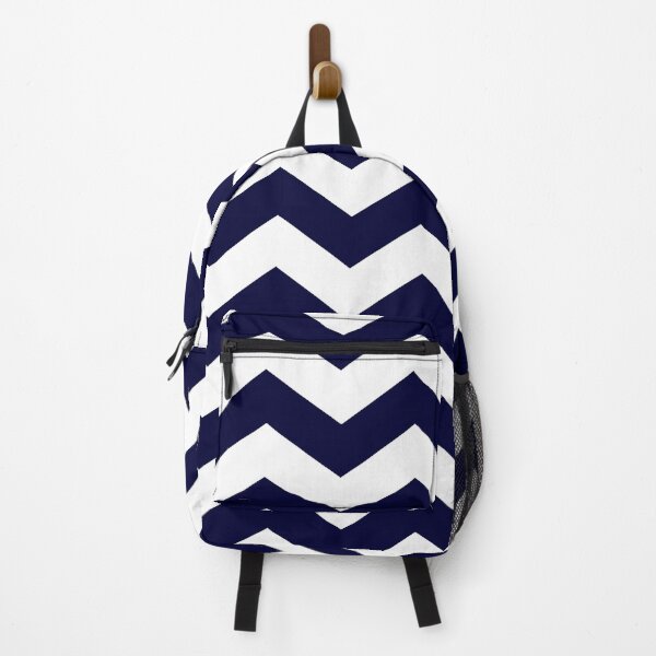 Item preview, Navy Blue And White Smooth Chevron Stripes designed and sold by rewstudio.