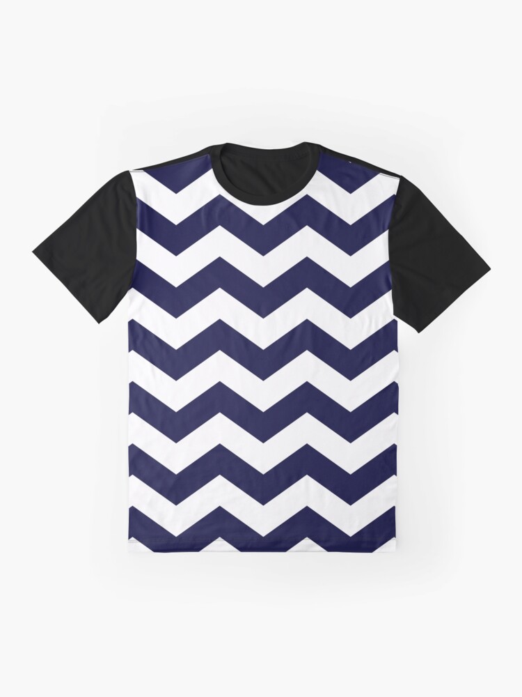 Navy Blue & White Graphic T-Shirt for Sale by TheLUXURY93