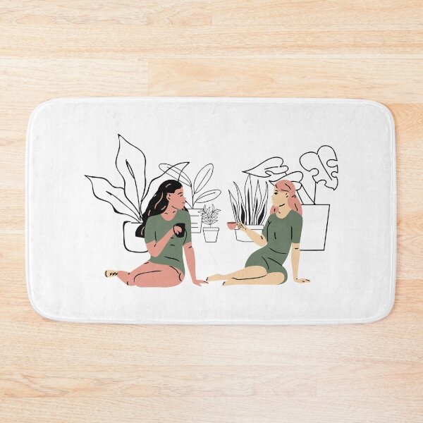 Item preview, Childhood Friends Having Coffee Cute Drawing designed and sold by A. P..