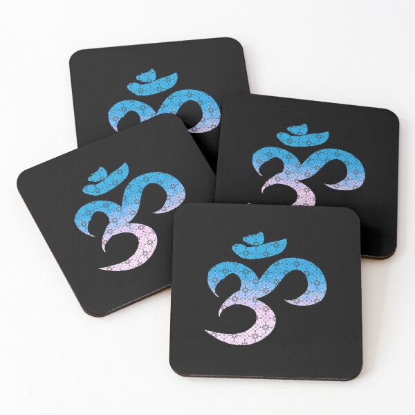 Item preview, Blue pink gradient Aum sign designed and sold by orangerinka.