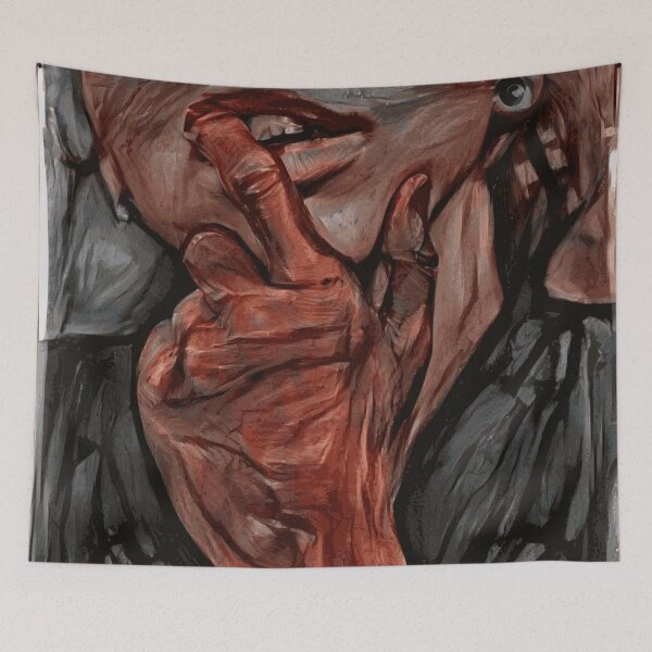 Item preview, Sensual Finger Bite - Abstract Digital Painting designed and sold by Canavas.