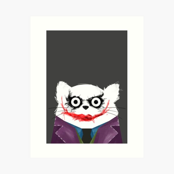 Cat Joker  Art Print