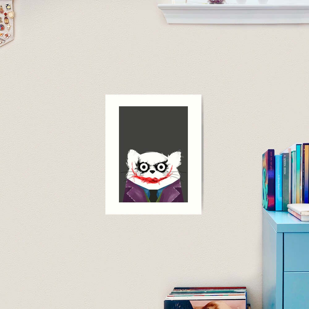 Cat Joker  Art Print