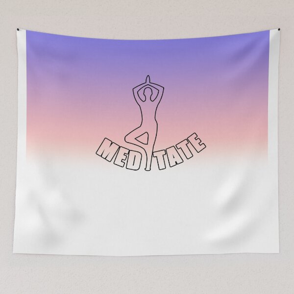 Item preview, Meditate yoga pose gradient designed and sold by Roy Store.