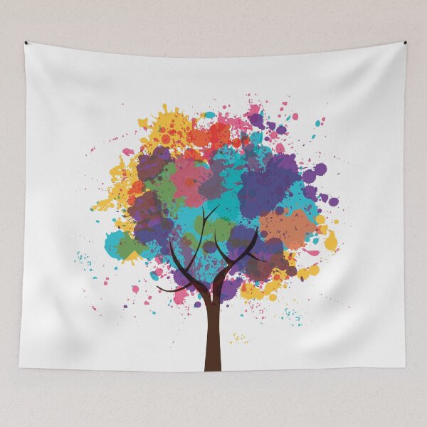 Item preview, Colorful Abstract Tree designed and sold by infleims.