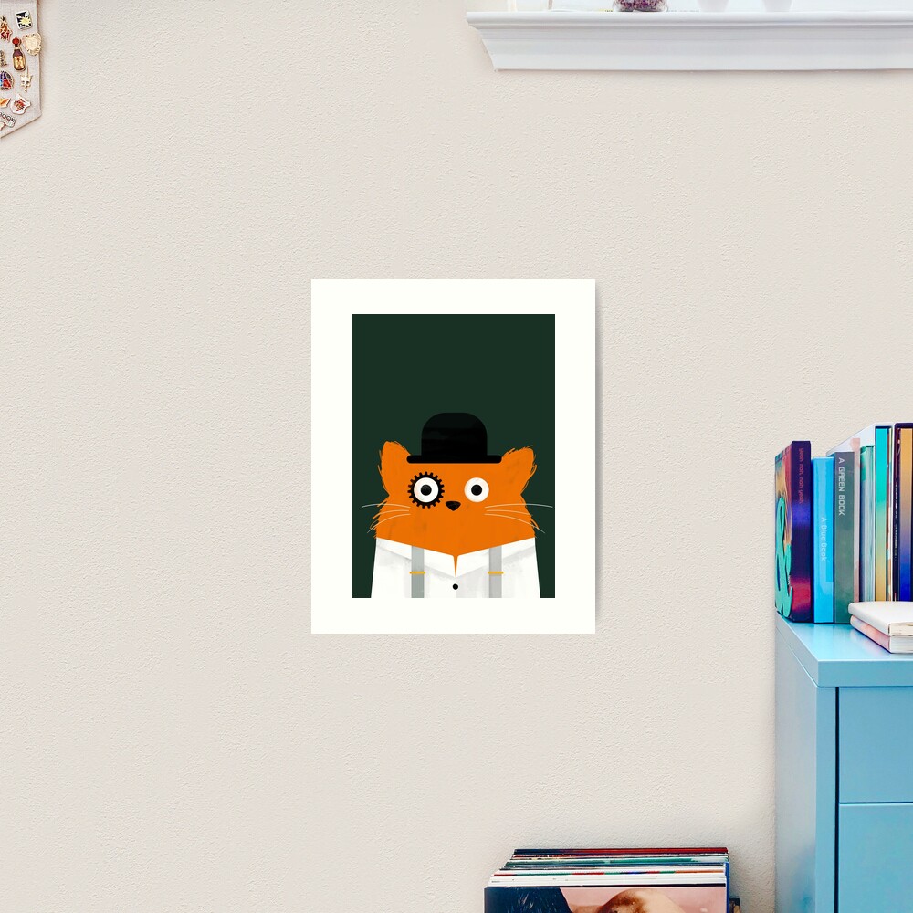 Cat Orange Art Print