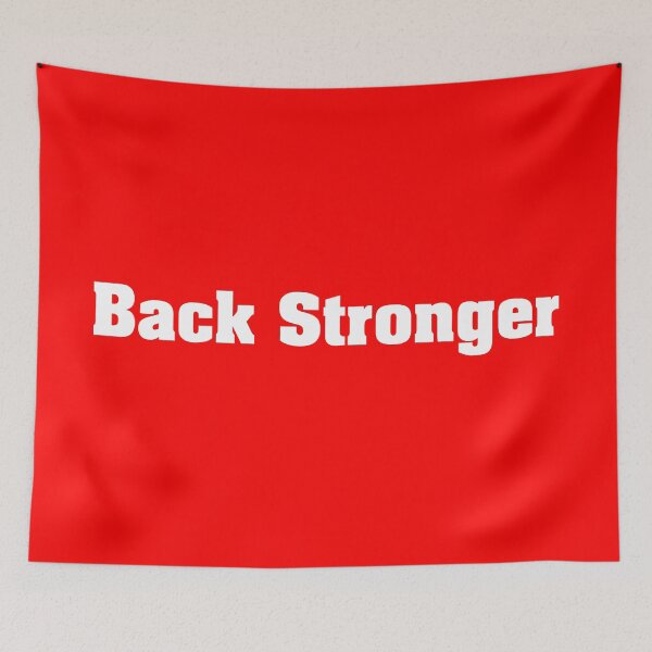 Item preview, Back Stronger | White Print designed and sold by SJ Designs.