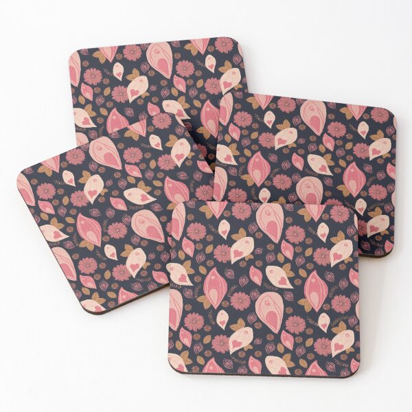 Item preview, vulva flower pattern designed and sold by berlinsisters.