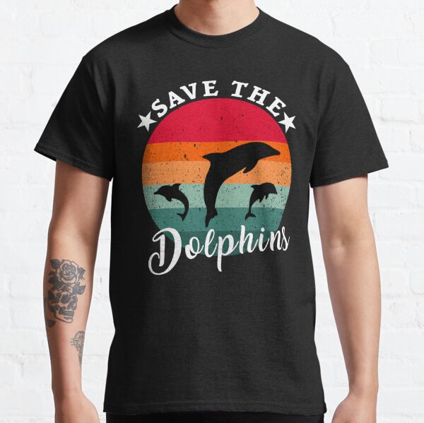 Dolphins T-Shirt by Word of Tee - Pixels