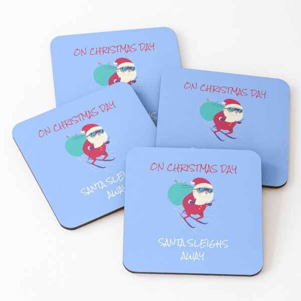 Item preview, On Christmas Day Santa Sleighs Away | Merry Christmas Holiday designed and sold by Ainbowz-Artwork.