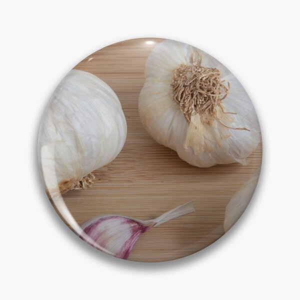 Item preview, Pieces of white garlic bulbs and one clove designed and sold by krisgreenwood.