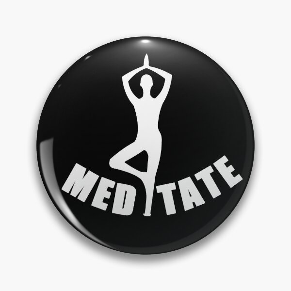 Item preview, Meditate yoga pose black and white #2 designed and sold by Roy Store.