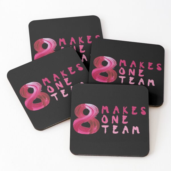 Item preview, 8 MAKES 1 TEAM Eight Makes One Team Ateez Pink designed and sold by SugarSaint.