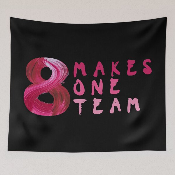 Item preview, 8 MAKES 1 TEAM Eight Makes One Team Ateez Pink designed and sold by SugarSaint.