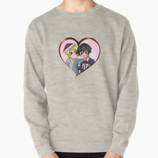 Banana Fish AshEiji Ash Lynx Eiji Okumura Christmas design cute winter chib Pullover Sweatshirt