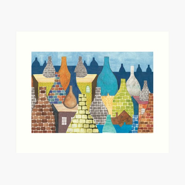 STOKE ON TRENT: POTTERIES Art Print