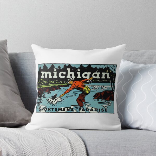 Item preview, Michigan Sportsman's Paradise Vintage Travel Decal designed and sold by hilda74.