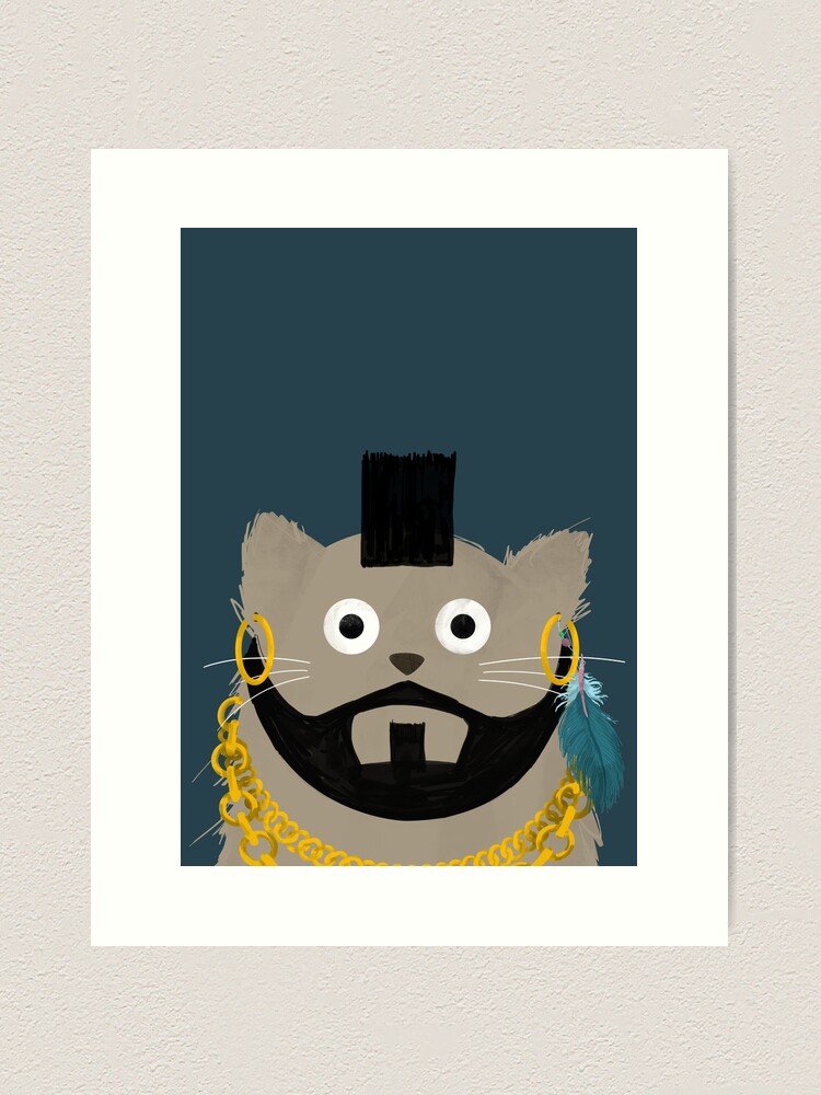 Alternate view of Cat MrT Art Print