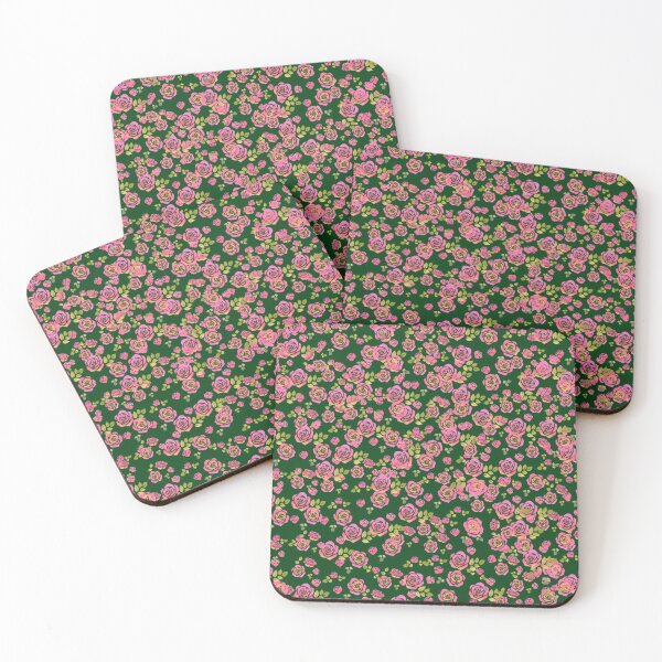 Item preview, Rosas rosadas en verde oscuro designed and sold by Ninaeva.