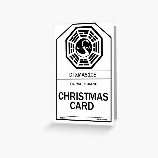 Dharma Initiative Christmas Card  Greeting Card