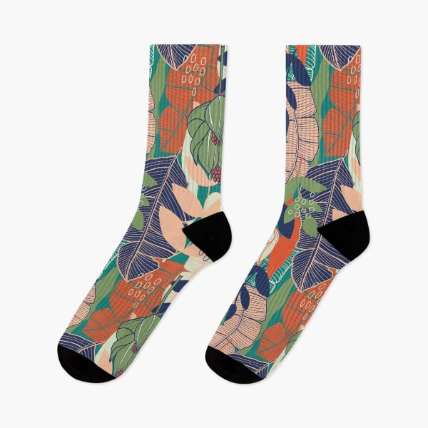 Item preview, Tropical Paradise floral jungle flowers and leaves in seamless pattern designed and sold by kittyvdheuvel.