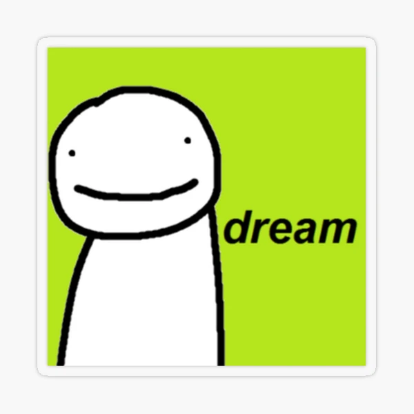 Dream face reveal  Sticker for Sale by vpink1