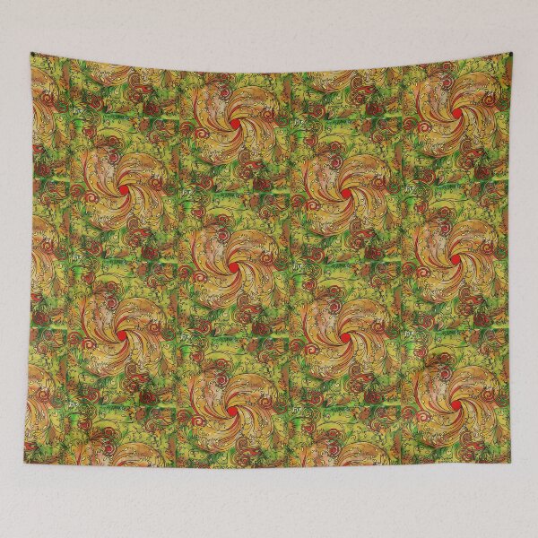 Item preview, Flor de remolino de otoño designed and sold by NeedlingGod.