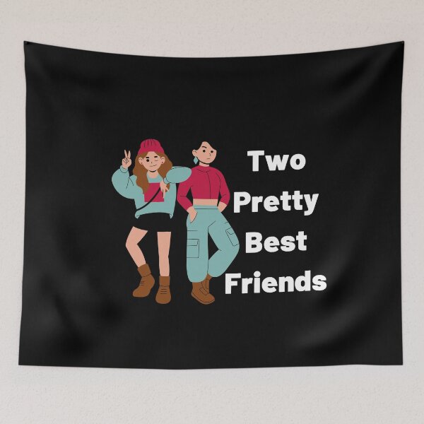 Item preview, Two Pretty Best Friends | Gift For Friend | Gift For Christmas designed and sold by BECOOOL.