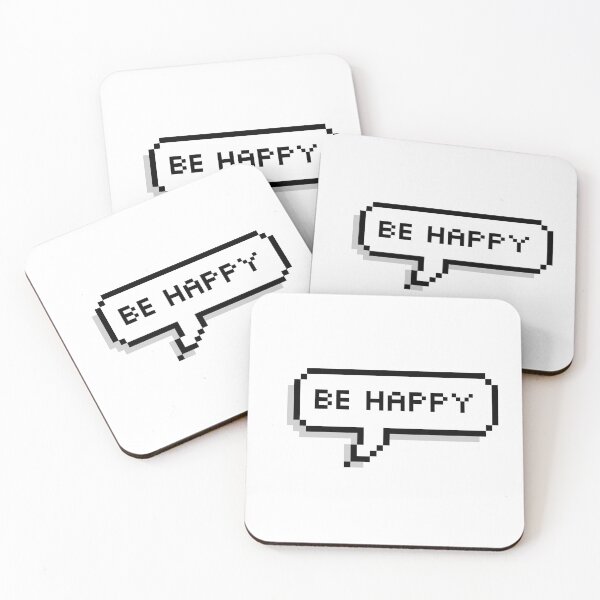 Item preview, be happy quote baloon designed and sold by stickertopic.