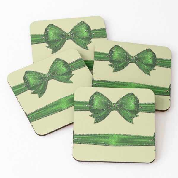 Item preview, Green pattern - festive gift ribbons designed and sold by GlamourChick.