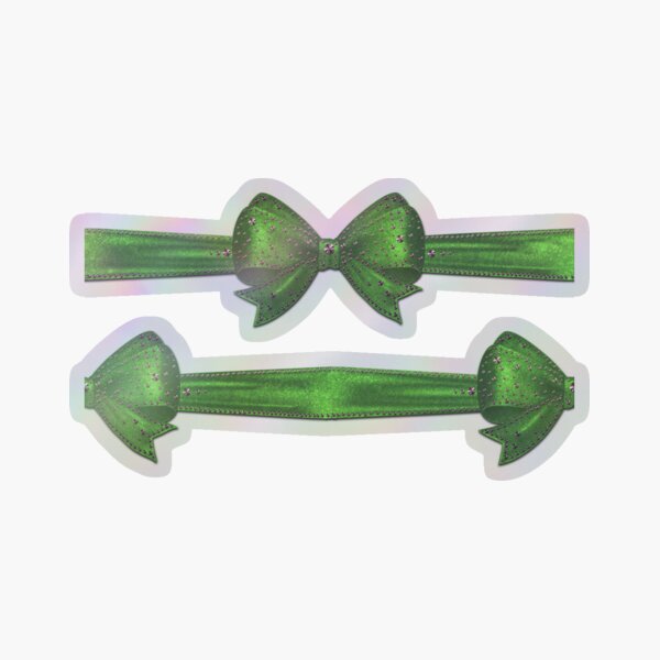 Item preview, Green pattern - festive gift ribbons designed and sold by GlamourChick.