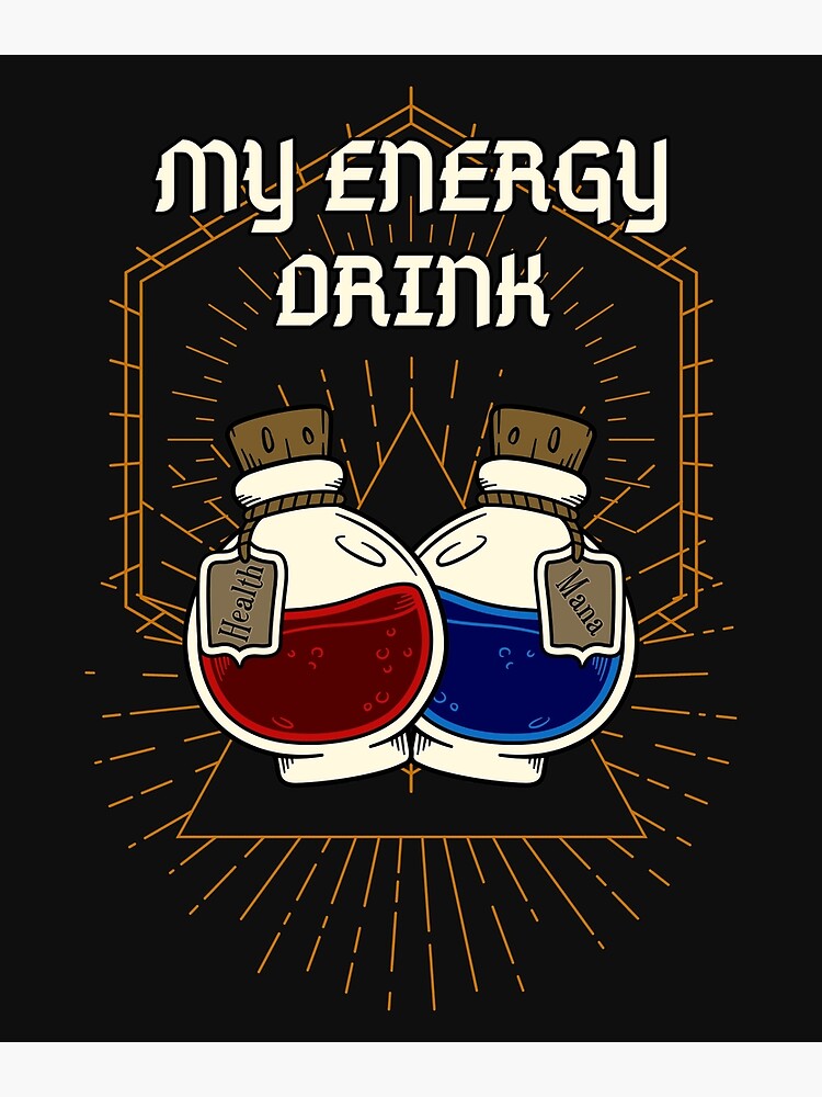 my-energy-drink-health-and-mana-potion-photographic-print-for-sale