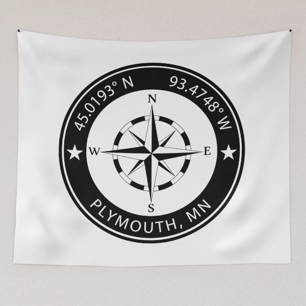 Item preview, Plymouth, Minnesota Geographical Coordinates designed and sold by TeeOhGraphics.