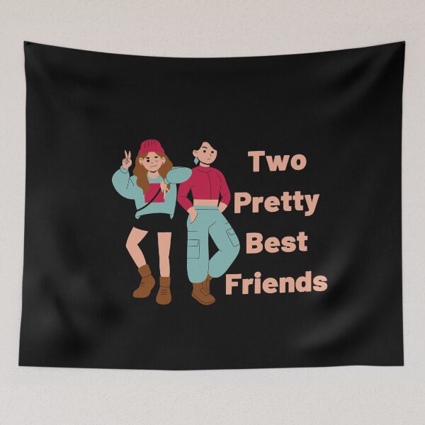 Item preview, Two Pretty Best Friends | Gift For Friend | Gift For Christmas designed and sold by BECOOOL.