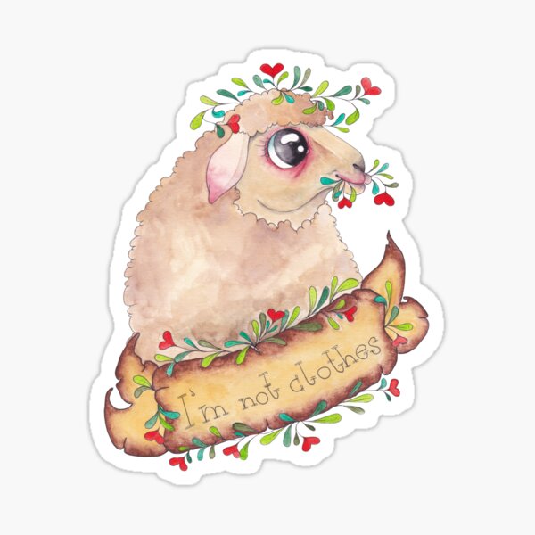 I´m not clothes sheep Sticker