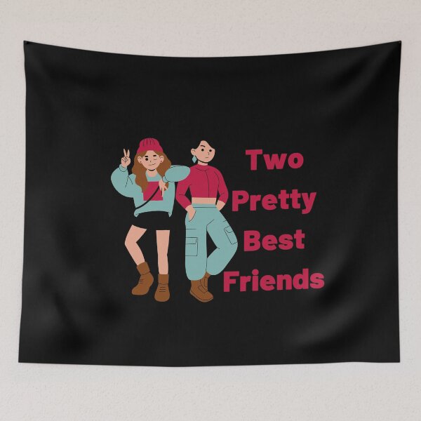 Item preview, Two Pretty Best Friends | Gift For Friend | Gift For Christmas designed and sold by BECOOOL.