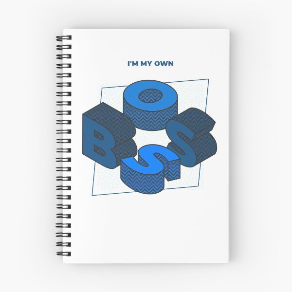 Item preview, I'm My Own BOSS- Isometric Letters designed and sold by joabaj.