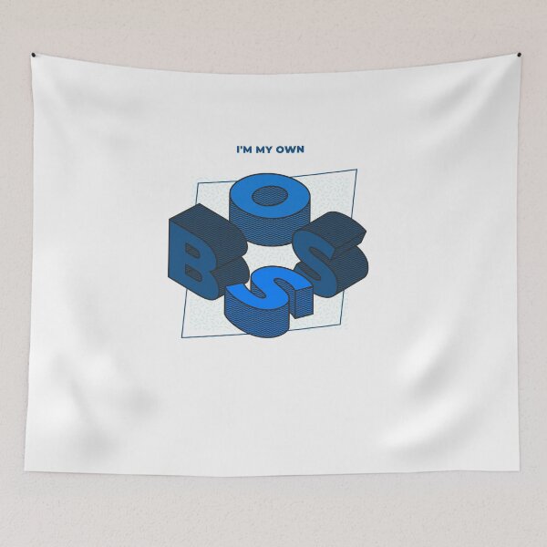 Item preview, I'm My Own BOSS- Isometric Letters designed and sold by joabaj.