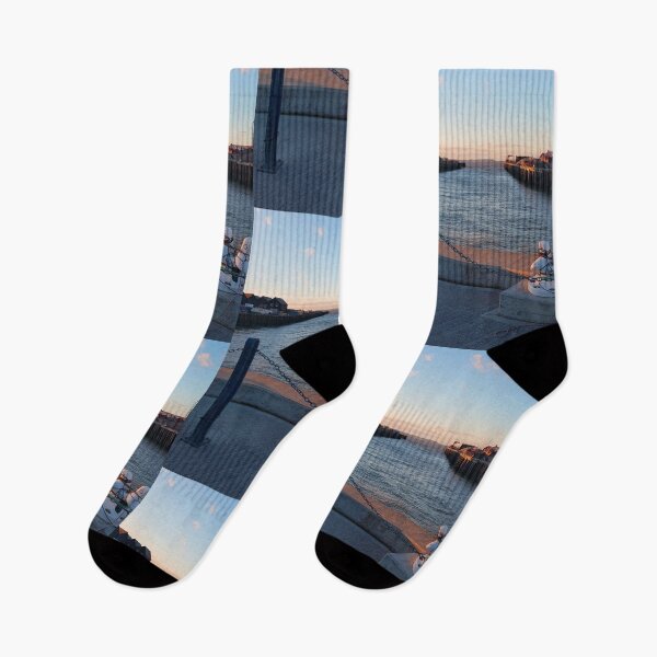 Item preview, Whitstable UK beach coastal harbour harbor sunset designed and sold by ShuckedLondon.