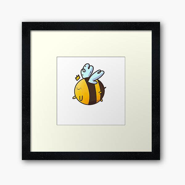 Lil abeille mignonne Impression encadrée