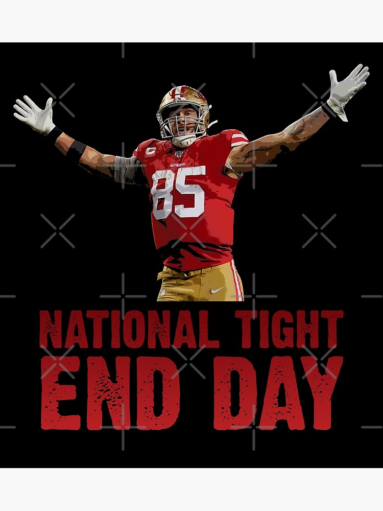 George Kittle football Paper Poster 49ers 6 nfl football - George Kittle -  Posters and Art Prints